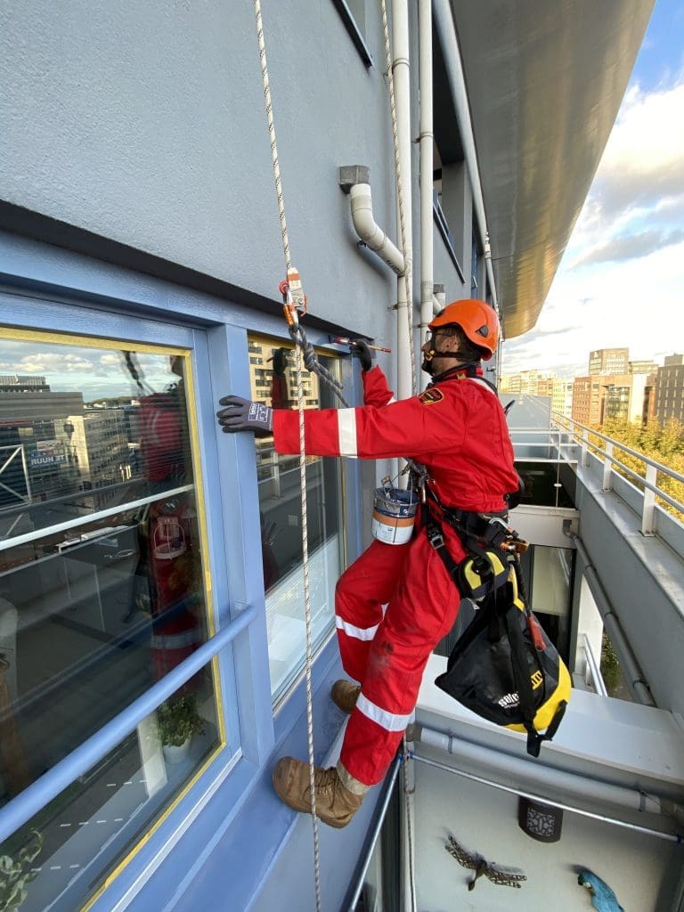 Schilderwerk Verven Werken Op Hoogte Rope Access Plus